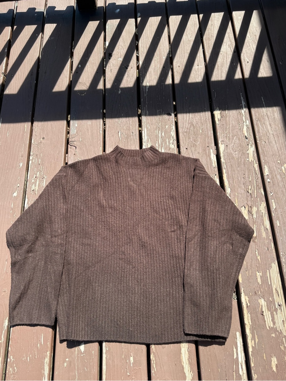 Uniqlo Souffle Yarn Mock Neck Sweater